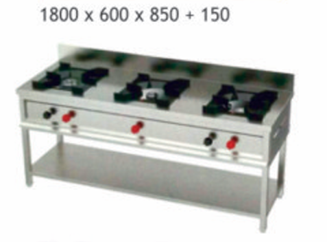 Three Burner Range